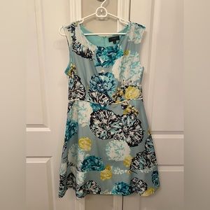 Floral JCrew fitted bodice sleeveless dress. Size 12